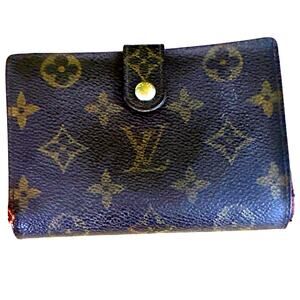 Louis Vuitton Kisslock Portefeuille Monogram Bifold Wallet and Dustbag
